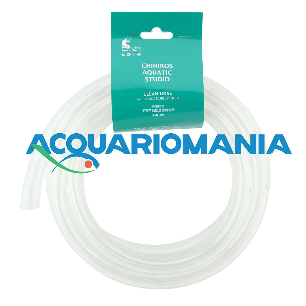 Chihiros Clean Hose Tubo in gomma extrachiaro 9/12mm 3metri