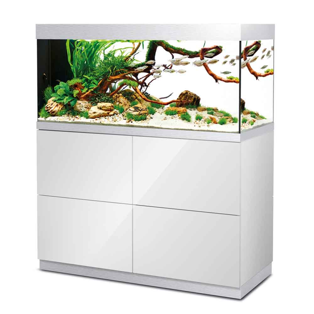 Oase HighLine Room Divider Acquario con Supporto Bianco 302 litri