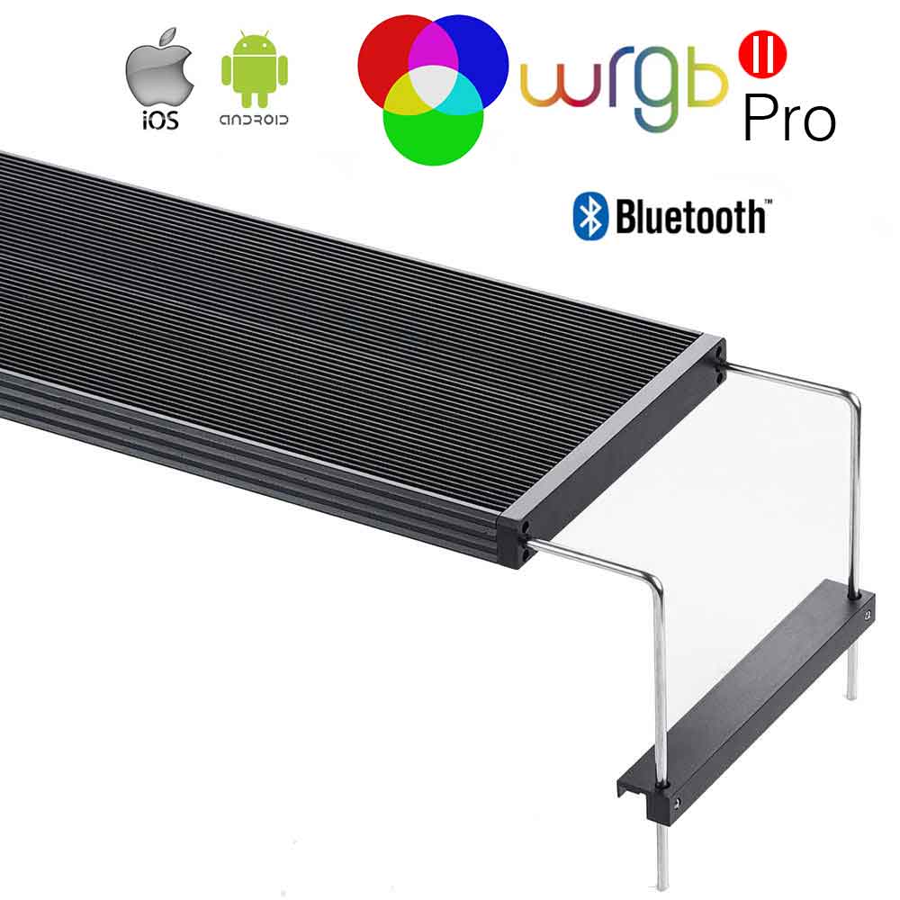 Chihiros WRGB 60 II Pro Plafoniera Led per Acqua dolce Nero 74W da 60 a 80cm