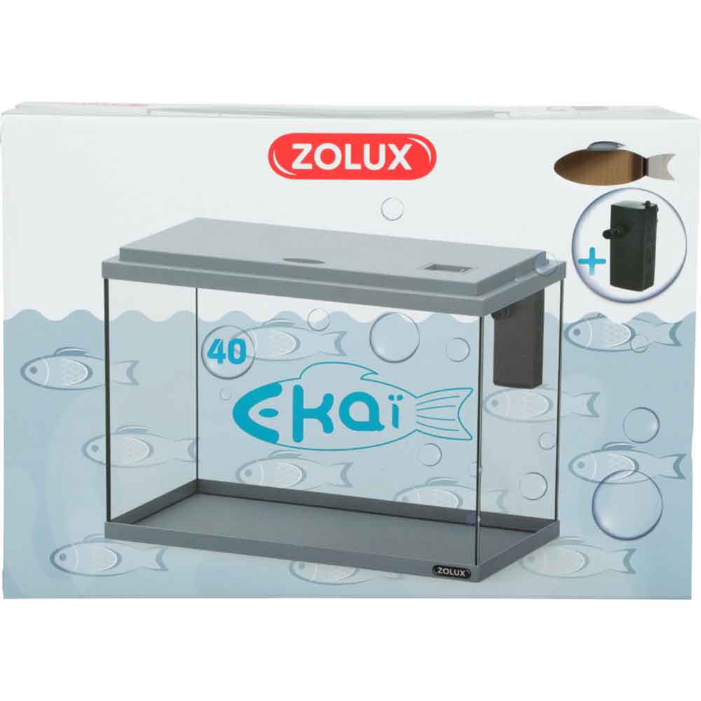 Zolux Ekai 40 Acquario 24 litri Grigio