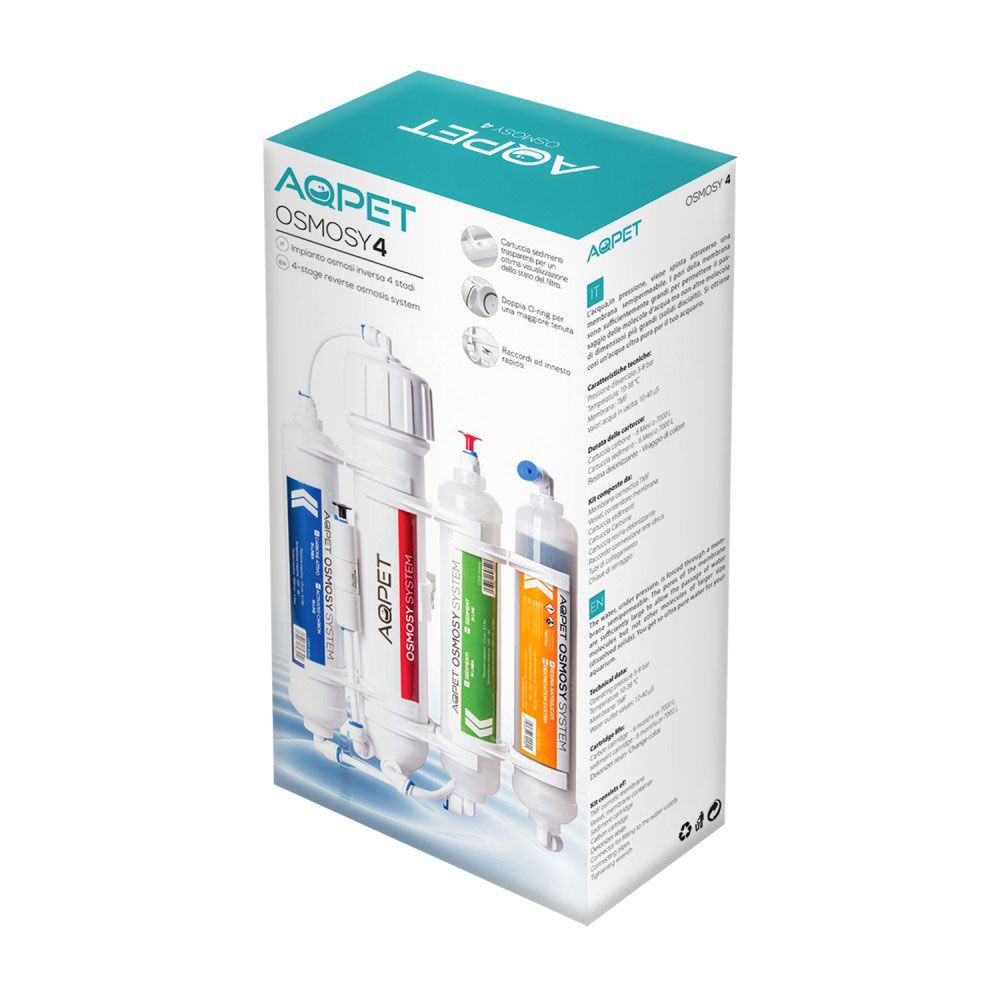 Aqpet Osmosy4 Line Impianto Osmosi 4 Stadi 75GPD in Linea