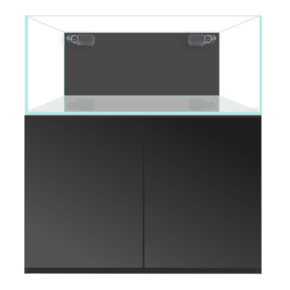 Blau Aquaristic Set Cubic Super Reef 122 Nero Acquario Marino con Supporto 366 Litri