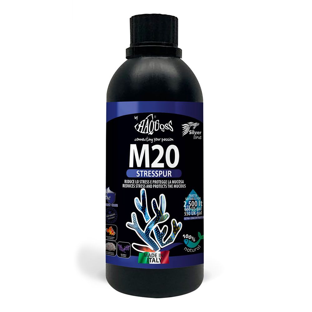 Haquoss M20 Stresspur Riduce lo stress e protegge la mucosa 250ml per 2500 Litri