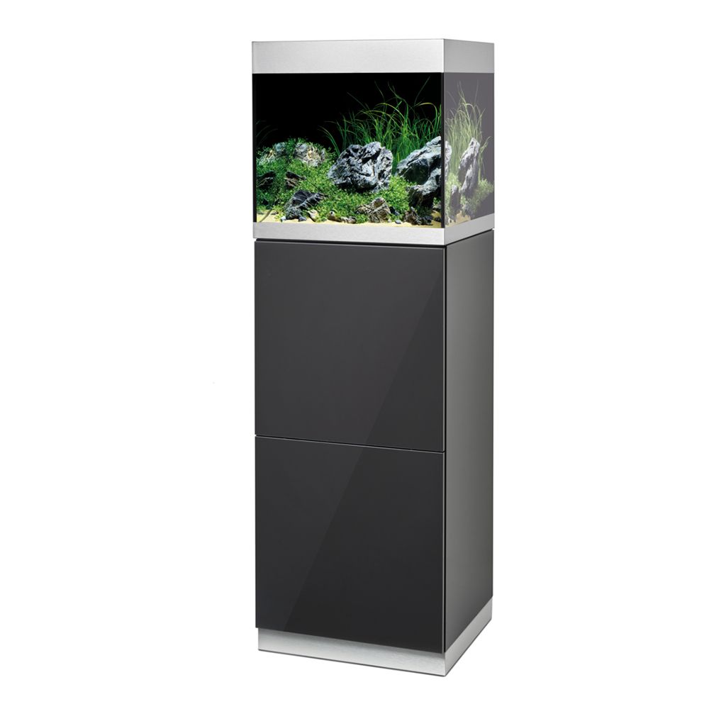 Oase HighLine Optiwhite 125 Acquario e Supporto Antracite 50x50x157h cm