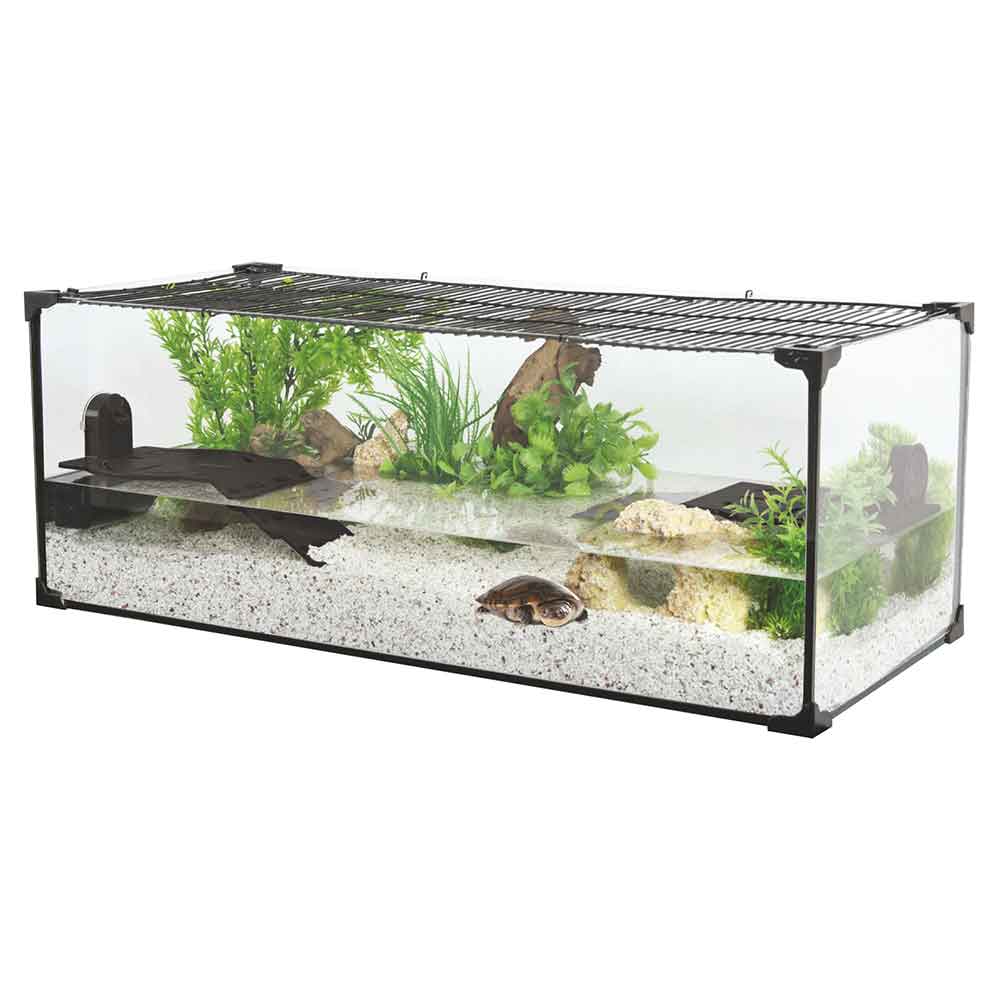 Zolux Karapas Aqua 80 Pro Nera Tartarughiera 48 Litri 80,5x35,5x30,5h