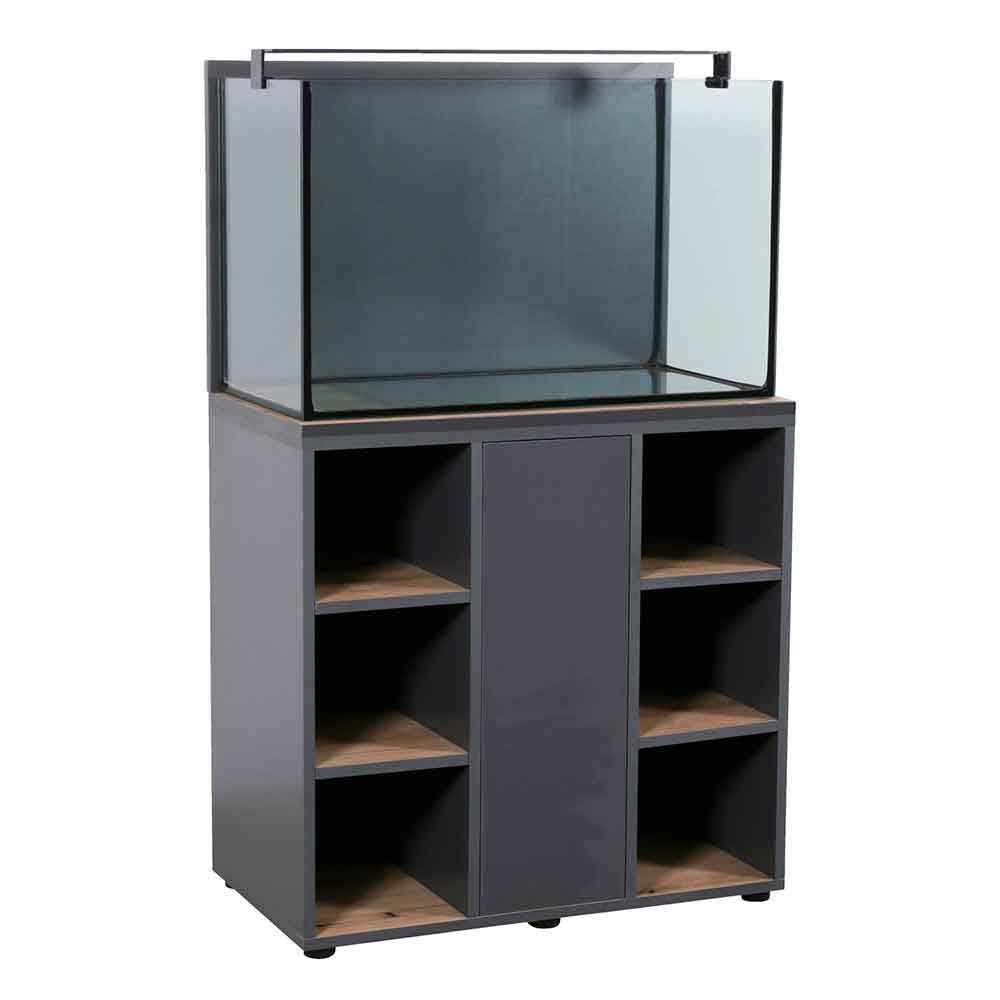 Zolux Acquario Aqua IdroMax Grigio 160 Completo con Supporto 83,5x45x130h cm