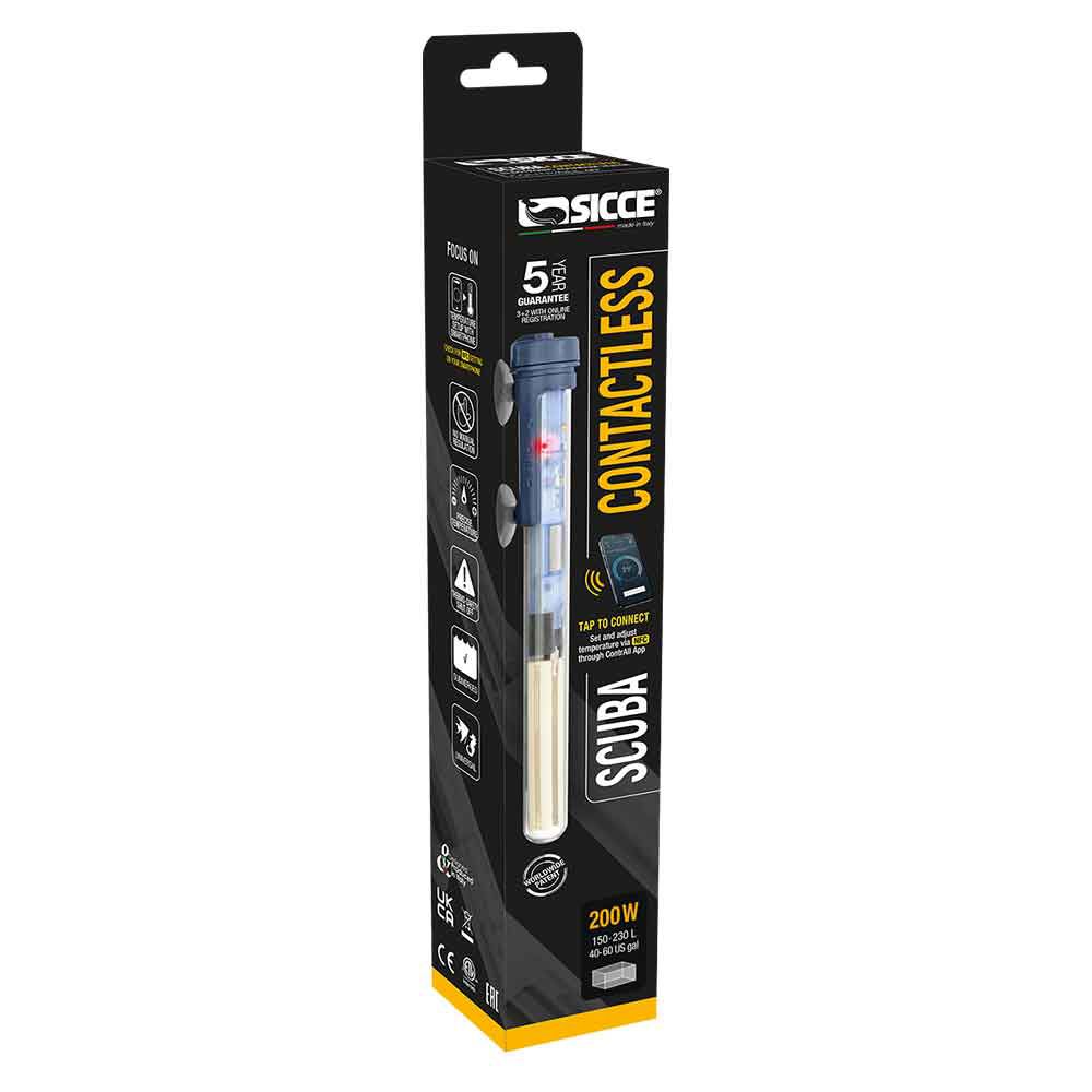 Sicce Scuba Contactless Riscaldatore Wireless NFC 200W