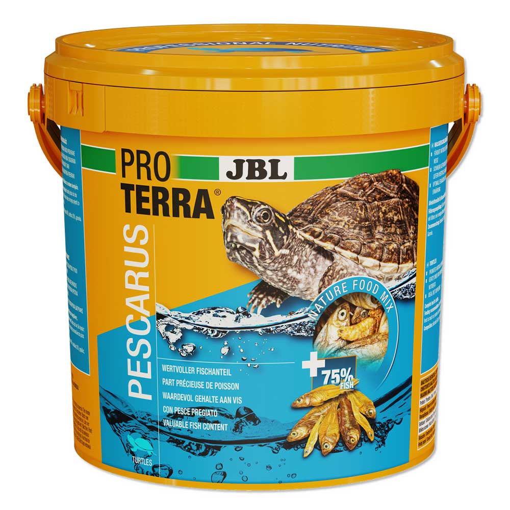 Jbl Proterra Pescarus Pesci e gamberetti leccornia per Tartarughe d'acqua 490gr 2,5L