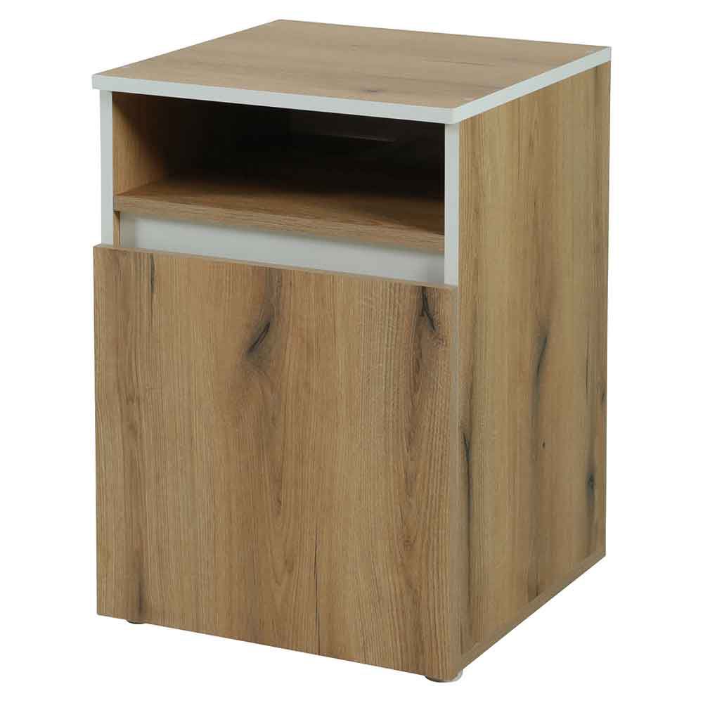Zolux Mobile Supporto per Acquario Colonne 50 Rovere/Bianco 500x500x700 mm
