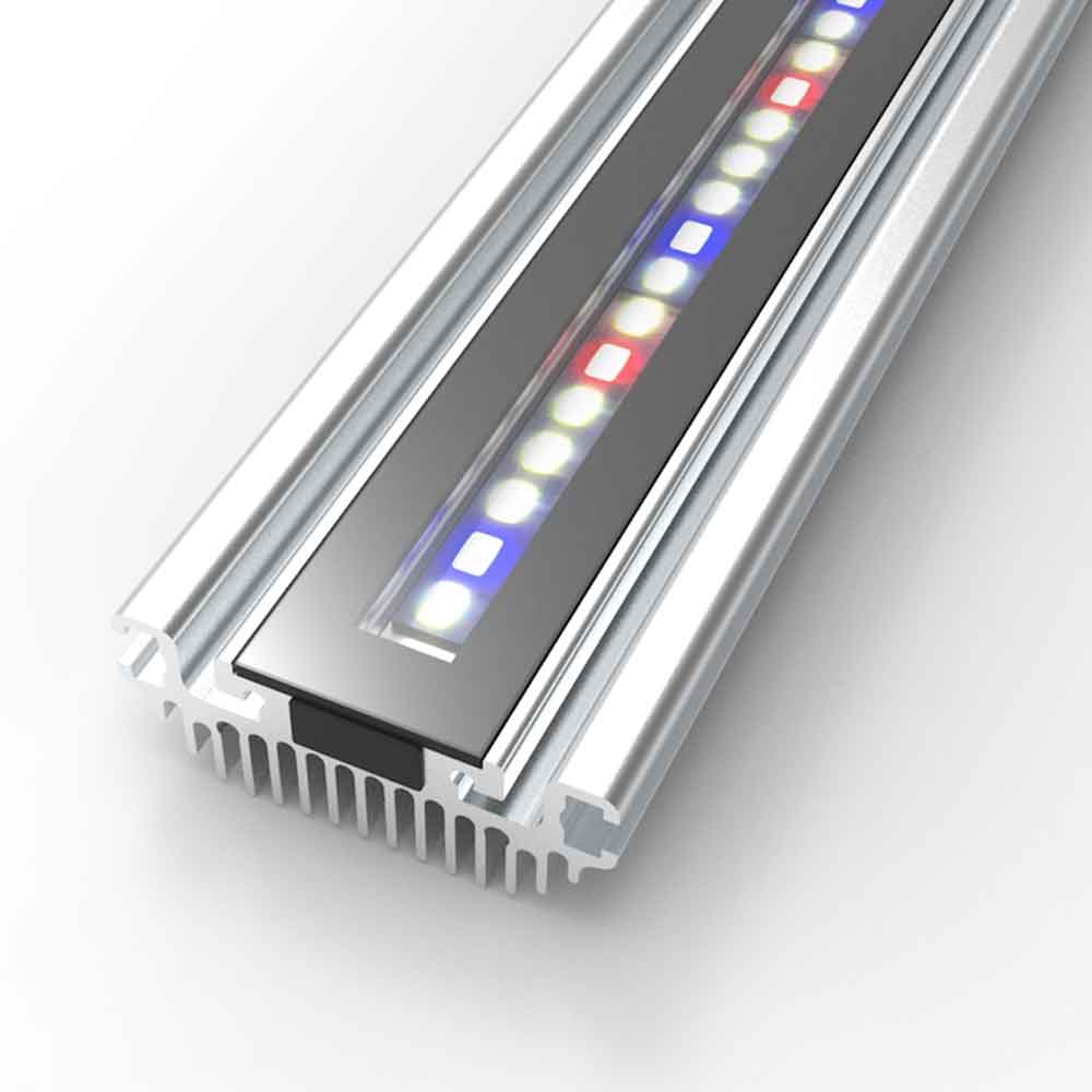 Gnc SilverMoon Universal 590mm Barra a Led per Acquari Dolci Piantumati 532x50x27cm 26W