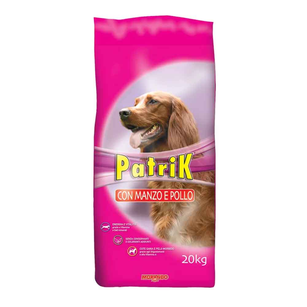 Morando Patrik Crocchette con Manzo e Pollo per cani adulti 20Kg