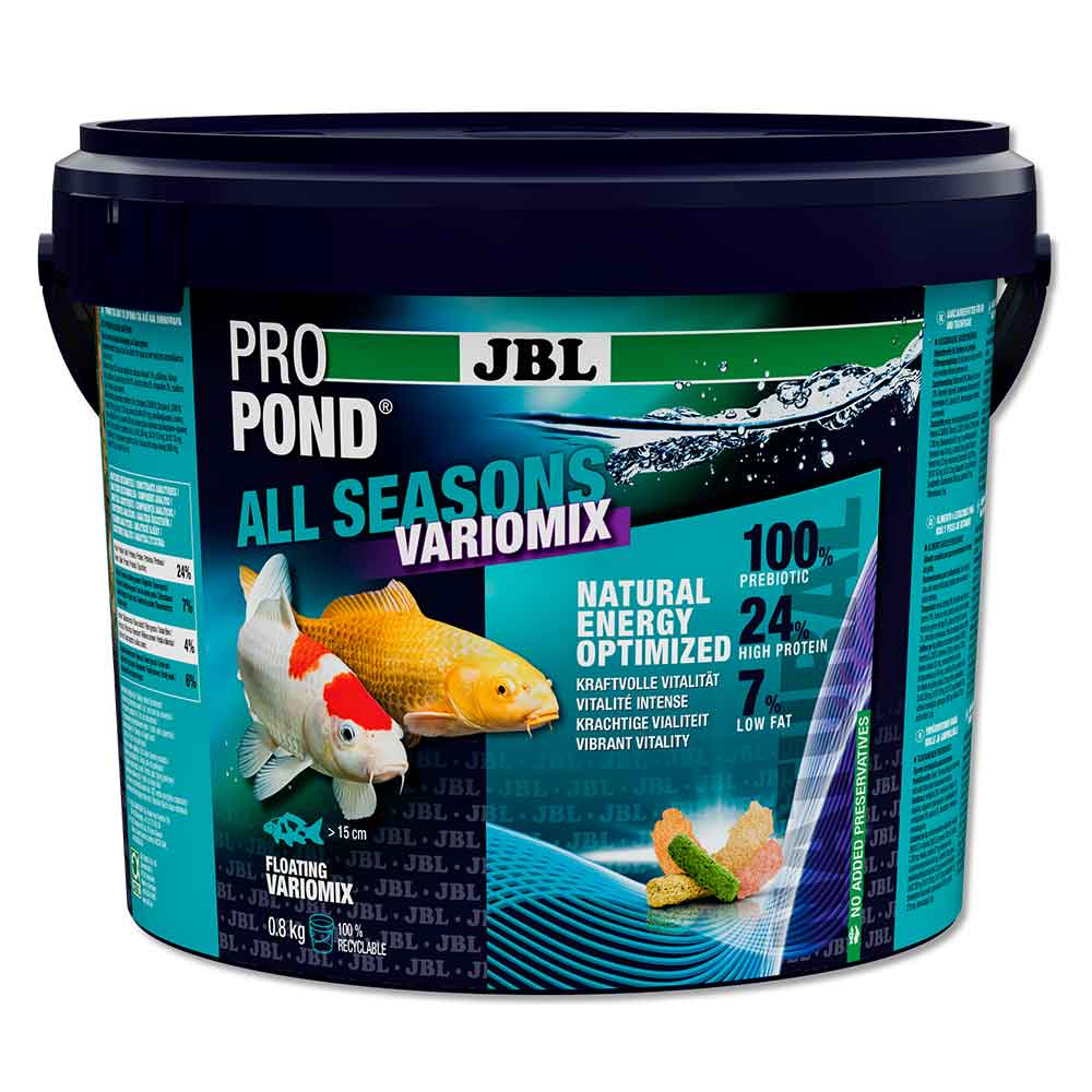 Jbl Pro Pond All Season Variomix Mangime miscela quattro stagioni per koi e altri pesci da laghetto 5,5L 0,8Kg New 2025