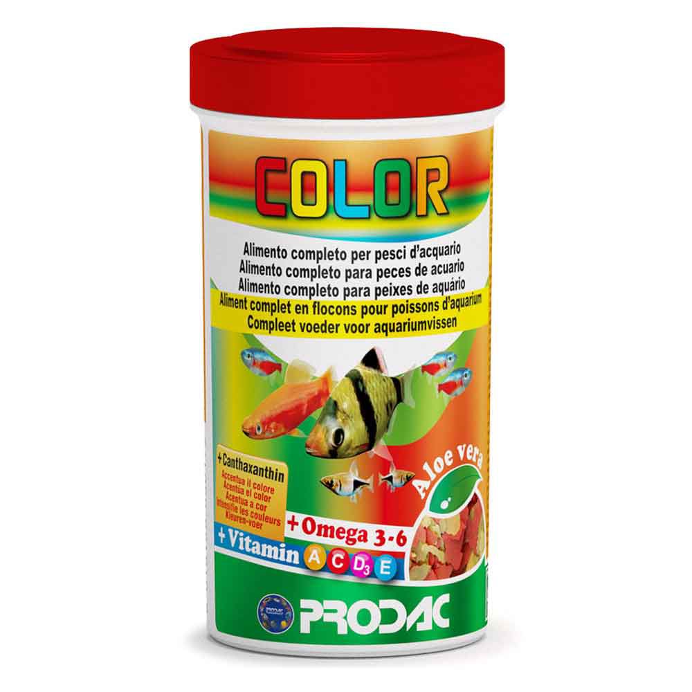 Prodac Color Mangime a scaglie per stimolare il colore dei Pesci tropicali 250ml 50gr
