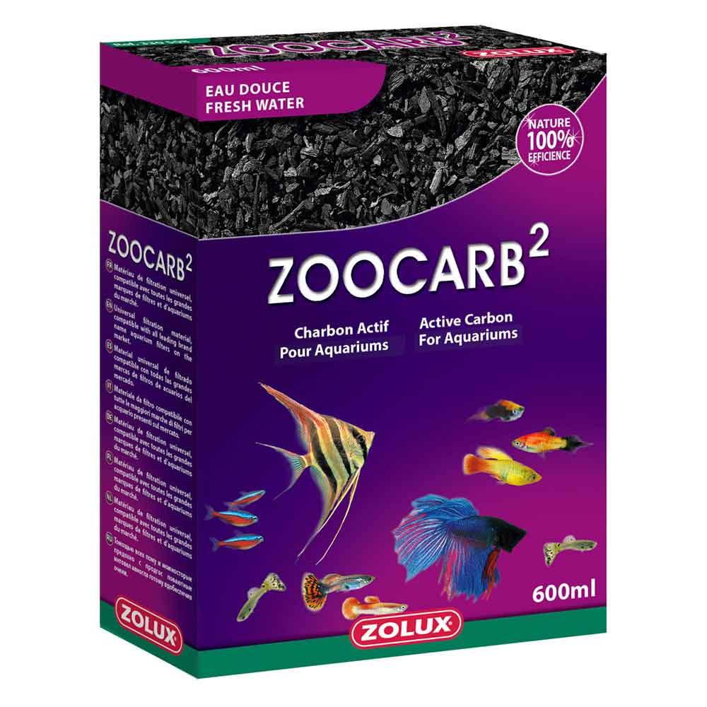 Zolux Zoocarb2 Carbone attivo 600ml specifico per acqua dolce