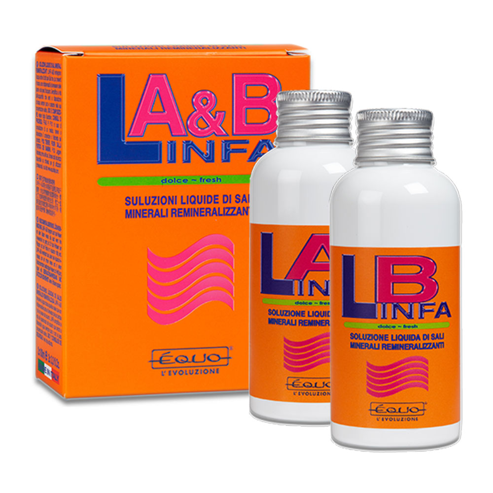 Equo Linfa A&amp;B Soluzioni liquide di sali minerali remineralizzanti 2x100ml