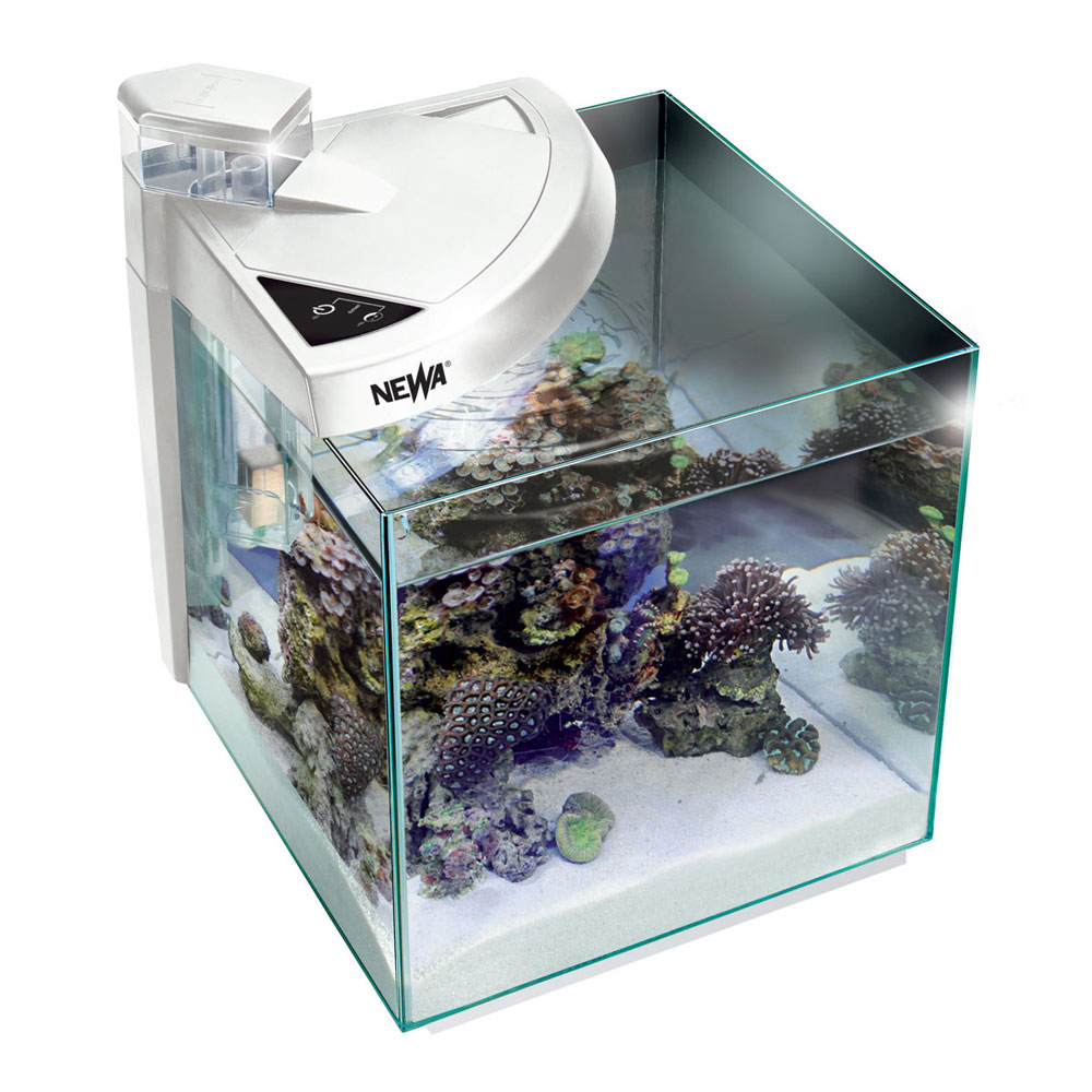 Newa More 30 Reef Acquario Marino Completo di Illuminazione a Led Dual Touch 28 l Bianco