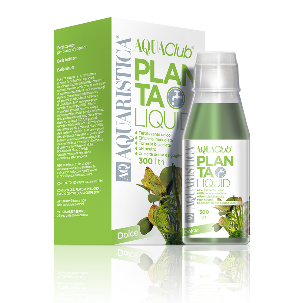 AQ Aquaristica Planta Liquid Fertilizzante Unico 120ml fino a 300 litri