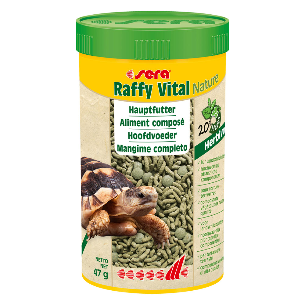 Sera Raffy Vital Nature Mangime completo Tartarughe di Terra 250ml 47gr