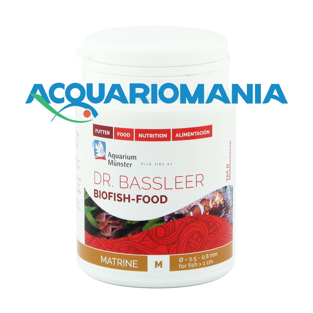 Aquarium Munster Dr. Bassleer Matrine M granulare per Ictio 0,5-0,8 mm 100ml 60g
