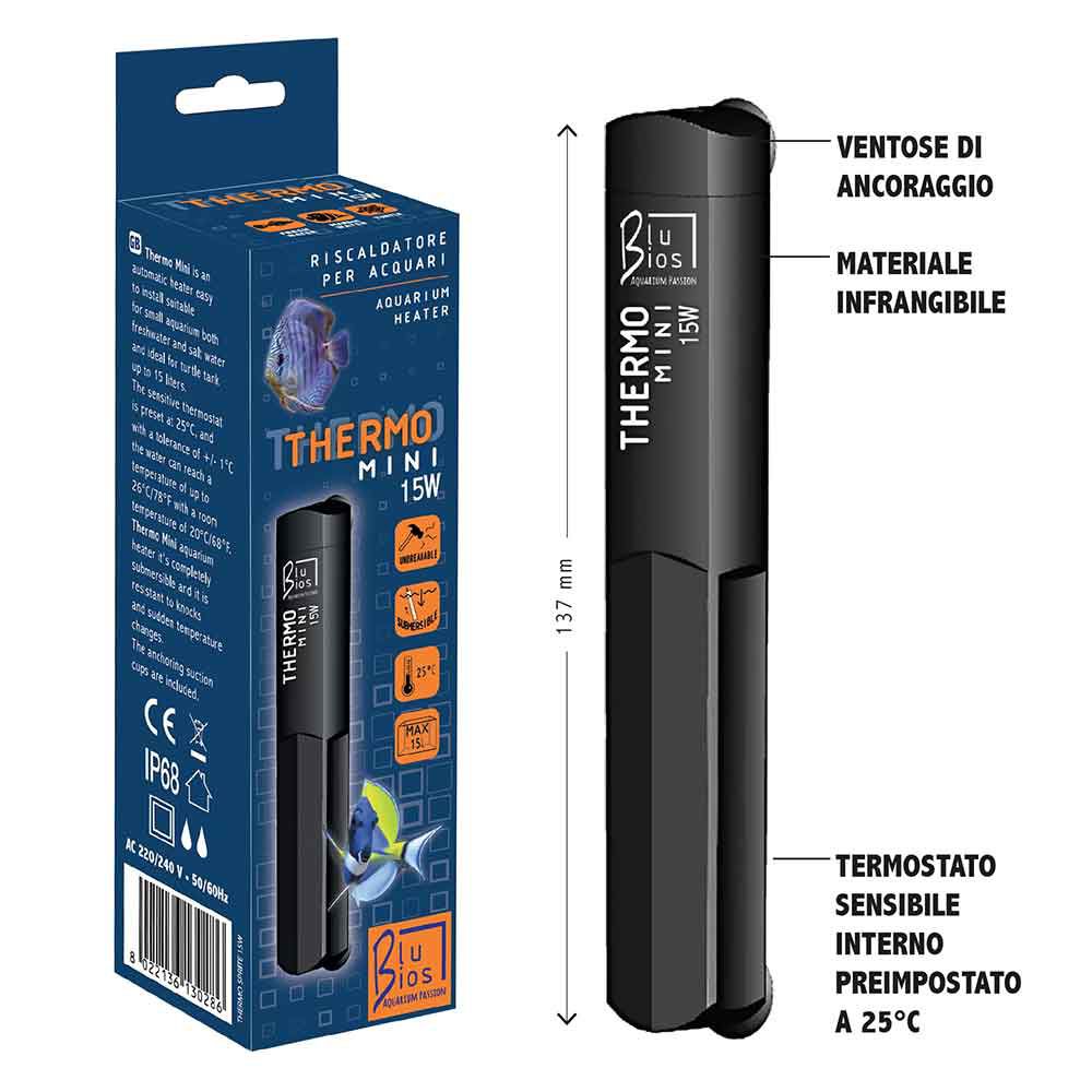 Blu Bios Thermo Mini Riscaldatore Termostatato a 25 gradi 25W