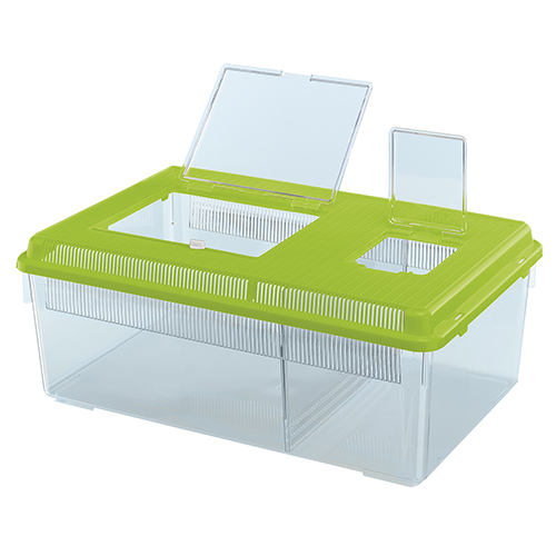 Ferplast Geo Flat Large Terrario in plastica per rettili 46,7x30,5xh 17,5 cm 8lt