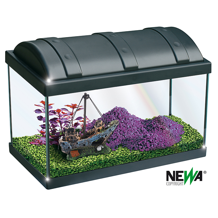 Newa Hobby 20 Acquario Completo di Filtraggio e illuminazione a Led 20 litri 42x20,5x29h cm