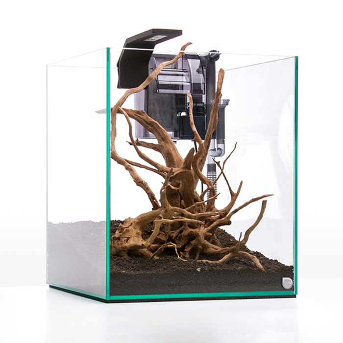 Beta Kit Line Nano Cube 25 Acquario in Extrachiaro con Filtro e Lampada Led 25x25x30h cm 19 litri