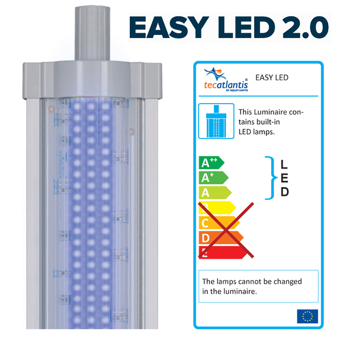 Aquatlantis Easy Led Universal 2.0 Deep Blue Lampada per attacco T5/T8/singola (ex 25W/35W) 742 mm 36W