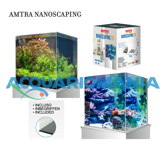 Amtra Nanoscaping 35 Vasca in Extra chiaro 30 litri 35x28x30h cm