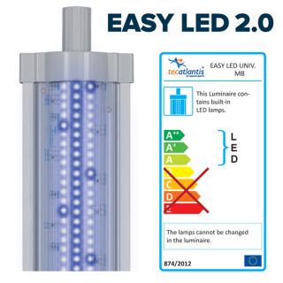 Aquatlantis Easy Led Universal 2.0 Marine Blue Lampada per attacco T5/T8/singola (ex 28W/18W) 590 mm 28W