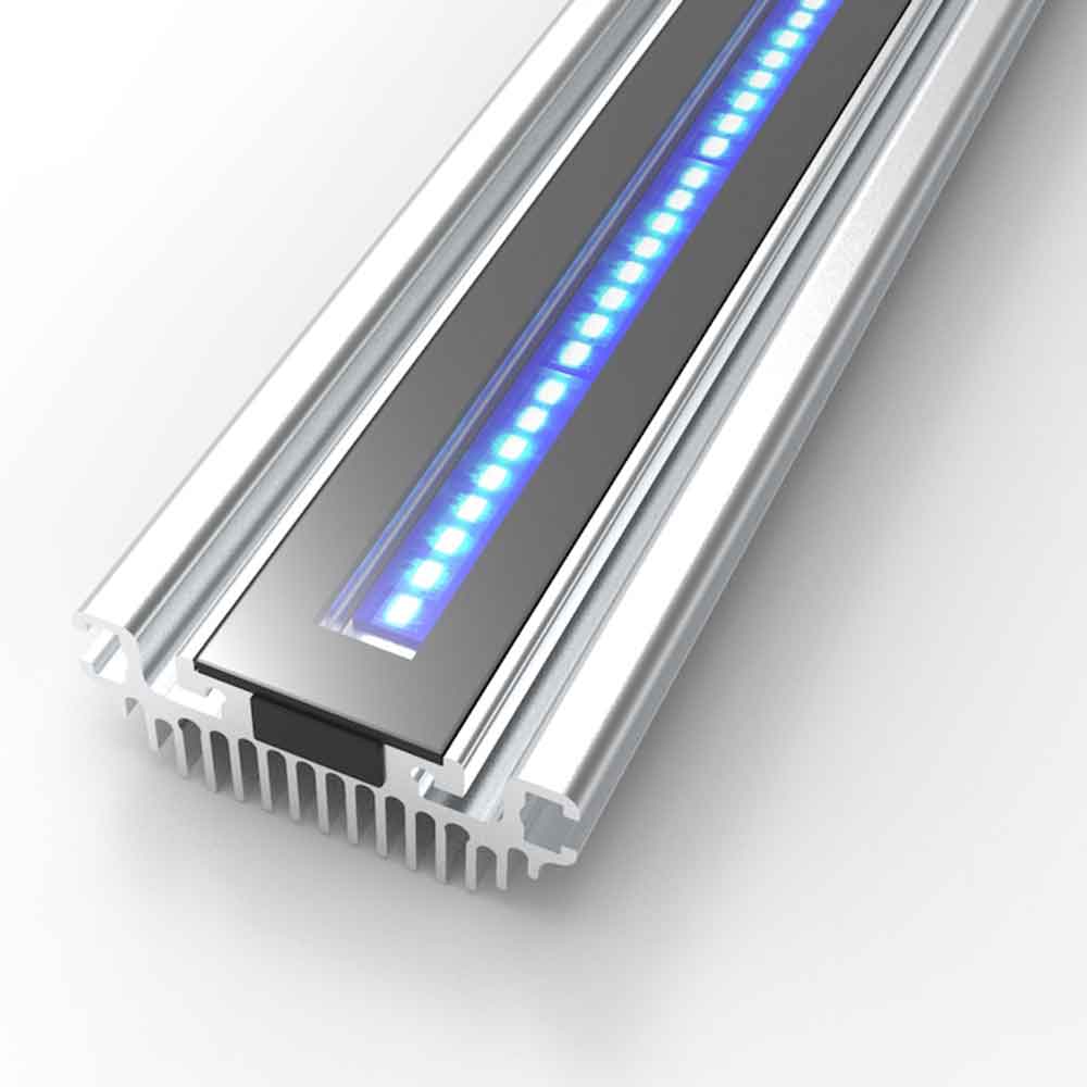 Gnc SilverMoon ReefBlu 742mm Barra a Led per Acquari Marini di Barriera 648x50x27cm 34W