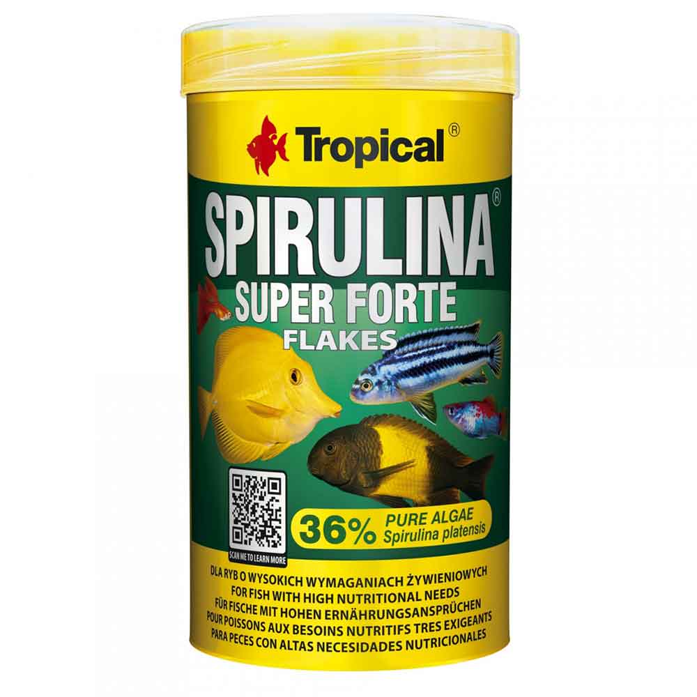 Tropical Spirulina Super Forte 36% Flake 1000ml 200gr