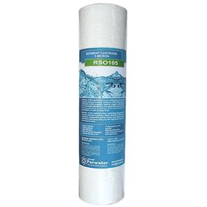 Forwater RSO105 Cartuccia Sedimenti 5mcr a bicchiere &quot;Melt Brown&quot; per impianti osmosi