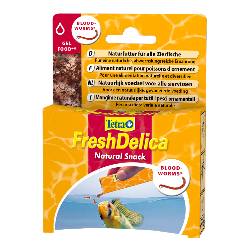 Tetra Fresh Delica Bloodworms Chironomus 16 bustine in gel