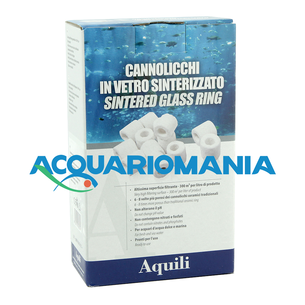 Aquili Cannolicchi in Vetro Sinterizzato 1lt 400gr