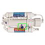 Aquili Impianto Osmosi Flushing Valve 190litri al giorno a 3 stadi in linea