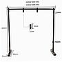 Wyin Supporto sospensione plafoniere per acquario bianco 90cm