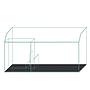 Blau Aquaristic Cubic Super Reef 122 Nero Acquario Marino con Supporto 366 Litri