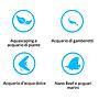 Blau Aquaristic Cubic Aquascaping Ultra Clear Acquario 42lt 35x35x35cm