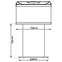 Tetra Mobile Supporto per Acquario Starter Line 105 75x36x72,5h cm