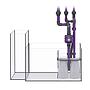Nyos OPUS 440 G2 Slim Line Bianco Acquario Marino Reef 125x55x 55h cm