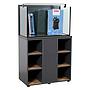 Zolux Acquario Aqua IdroMax Grigio 160 Completo con Supporto 83,5x45x130h cm