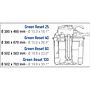 Sicce Green Reset 100l + Eko Power 12.0 Filtro bidone da laghetto con 2X25W UV-C