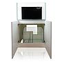 Blau Aquaristic Mobile Supporto per Gran Cubic Experience 92 Bianco Acquario 238 Litri