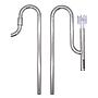 Blau Aquaristic Stainless Steel Pipes In- Out 22 per Filtri esterni