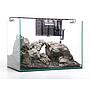 Beta Kit Line Nano 40 Acquario in Extrachiaro con Filtro Lampada Led e Riscaldatore 40x40x30h cm 36 litri