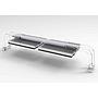 Gnc Bridge 2S Supporto per 2 Plafoniere BluRay per Vasche da 95 a 120cm